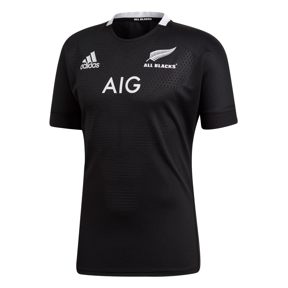 2019 Mens All Blacks Home Rugby Shirt (Short Sleeved) | rugbystore