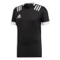 adidas 3S Rugby Match Shirt Black - Front