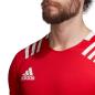adidas 3S Rugby Match Shirt Red - Detail 3
