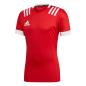 adidas 3S Rugby Match Shirt Red - Front