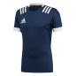 adidas 3S Rugby Match Shirt Navy - Front