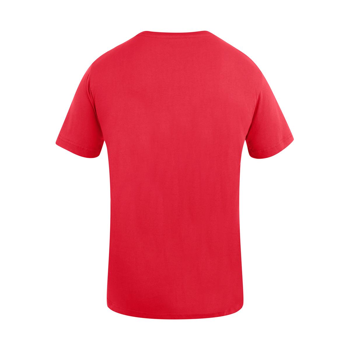 Unik Man Tee Shirtin Red Fashion Model