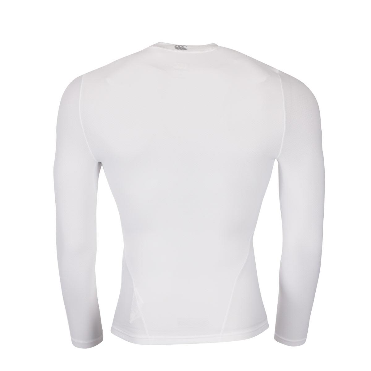 Mens White Canterbury Thermoreg Baselayer Cold Top | rugbystore