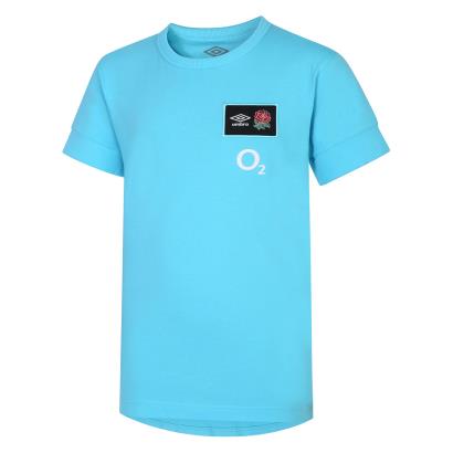 England Kids Cotton T-Shirt - Bachelor Button 2023 - Front