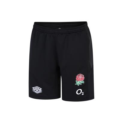 England Kids Long Knit Shorts - Black 2023 - Front