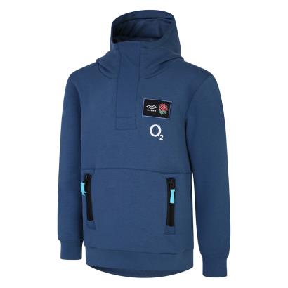 England Kids Pullover Hoodie - Ensign Blue 2023 - Front