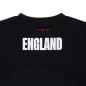 England Kids Rugby Training Shirt - Short Sleeve Black 2023 - Top of Back