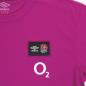 England Mens Cotton T-Shirt - Wild Aster 2023 - England Rose, Umbro and O2
