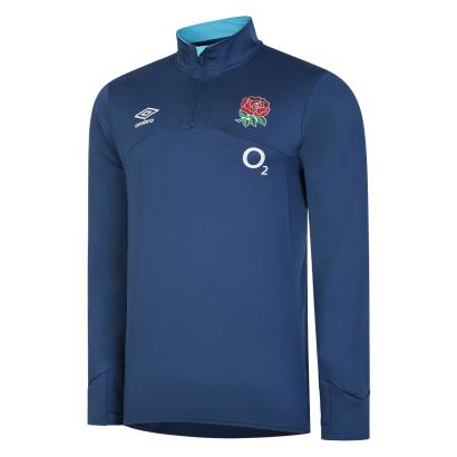 England Mens Mid Layer Top - Ensign Blue 2023 - Front