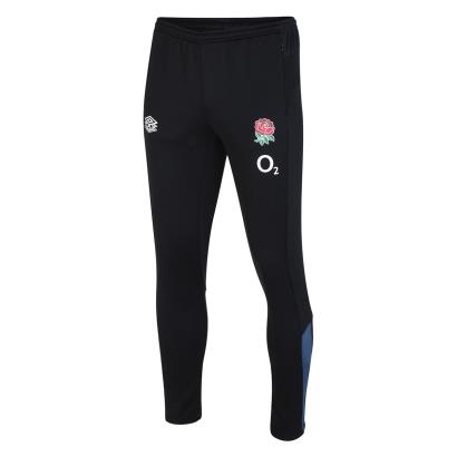 England Mens Tapered Track Pants - Black 2023 - Front