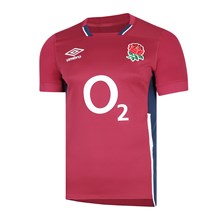 Umbro England Mens Alternate Rugby Shirt - Short Sleeve - Front