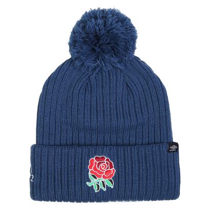 England Adults Pom Pom Beanie - Ensign Blue 2023 - Front