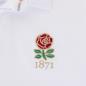 Rugbystore England 1871 Mens Rugby Shirt - Long Sleeve White - England 1871 Badge