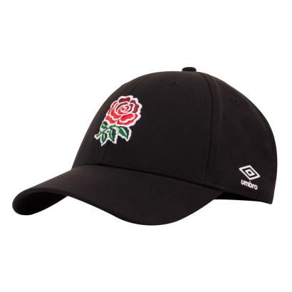 England Adults Baseball Cap - Black 2023 - Front