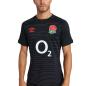 England Mens Alternate Rugby Shirt - Short Sleeve Black 2023 - Model