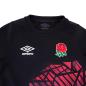 England Womens 7 Alternate Rugby Shirt - Short Sleeve Black 2023 - England Rose and Umbro Logos