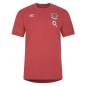 England Mens Leisure T-Shirt - Earth Red 2024