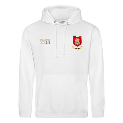 England Mens World Cup Classic Hoodie - White - Front