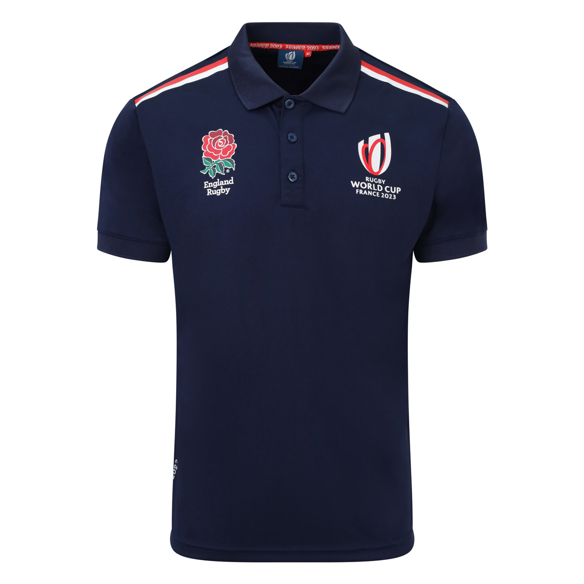 England X Rugby World Cup 2023 Mens Lightweight Polo - Navy | rugbystore