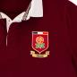 England Mens World Cup Heavyweight Rugby Shirt - Burgundy - Badge