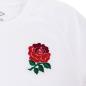 England Womens Home Rugby Shirt - Short Sleeve White 2023 - England Rose