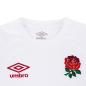England Womens Home Rugby Shirt - Short Sleeve White 2023 - England Rose and Umbro