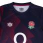 England Kids Rugby Training Shirt - Short Sleeve Red 2024 - England Rose, O2 and Umbro Logos