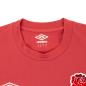 England Mens Leisure T-Shirt - Earth Red 2024 - England Rose and Umbro Logos