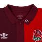 England Mens Polo - Tibetan Red 2024 - England Rose and Umbro Logos