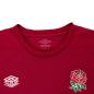 England Mens Rugby Training Shirt - Short Sleeve Red 2024 - England Rose and Umbro Logos