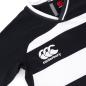 Canterbury Kids Teamwear Evader Hooped Rugby Match Shirt - Black - Logo