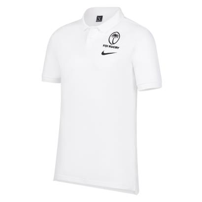 Nike Fiji Mens Polo - White - Front
