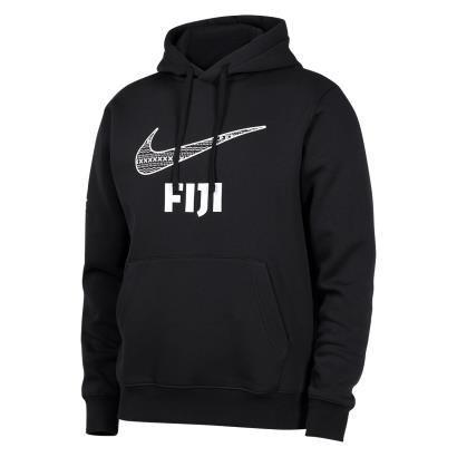 Nike Fiji Mens Pullover Hoodie - Black - Front