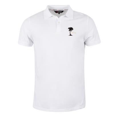 Fiji Mens Rugby Origins 1884 Polo Shirt - White - Front