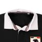 Fiji Mens World Cup Heavyweight Rugby Shirt - Long Sleeve Black - Collar
