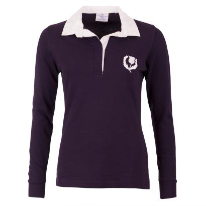 Scotland Ladies Classic Rugby Shirt L/S - Front