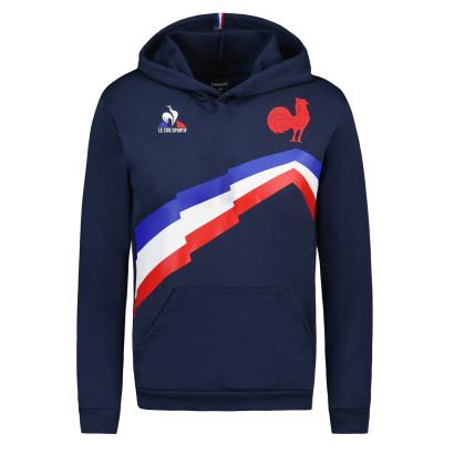France Kids Pullover Hoodie - Navy 2023 - Front