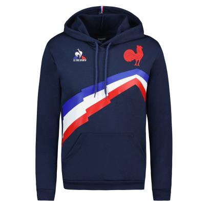France Mens Pullover Hoodie - Navy 2023 - Front