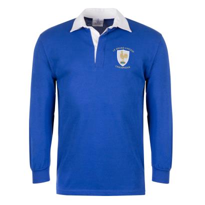 France Mens 6 Nations Grand Slam Winners 2022 Rugby Shirt - Front