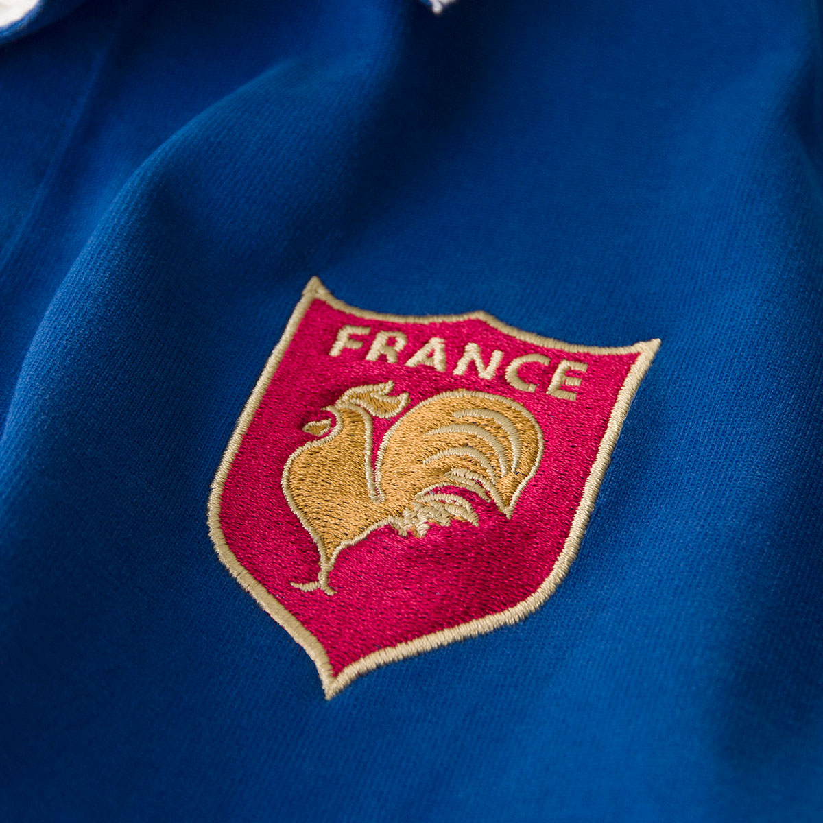 Mens France Heavyweight Vintage Rugby Shirt (Long Sleeved) | rugbystore