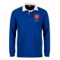 France Mens Rugby Origins Heavyweight Rugby Shirt - Royal - Front