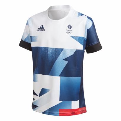 adidas Team GB Rugby Shirt S/S Kids 2021 - Front