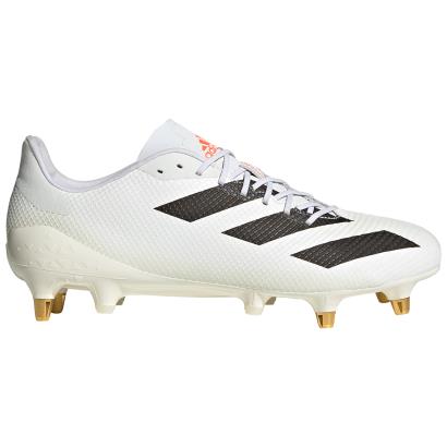 adidas Adults Adizero RS7 Rugby Boots - White - Side 1