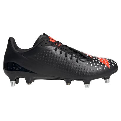 adidas Adults Predator Malice Rugby Boots - Core Black - Side 1