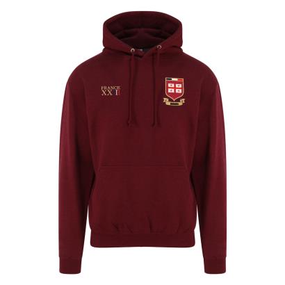 Georgia Mens World Cup Classic Hoodie - Burgundy - Front
