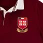 Georgia Mens World Cup Heavyweight Rugby Shirt - Burgundy - Badge