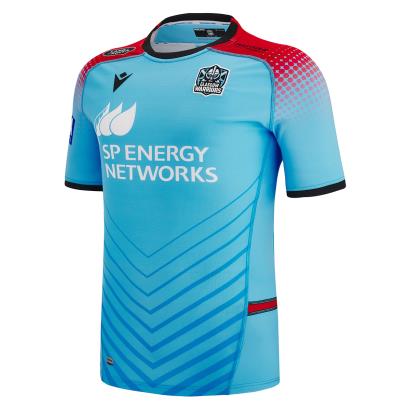 Glasgow Warriors Mens Alternate Rugby Shirt - Short Sleeve 2023 