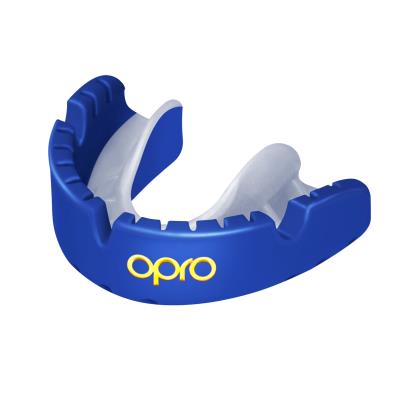 Opro Gold Braces Mouthguard - Royal - Front