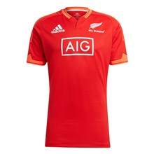 adidas Mens All Blacks Training Rugby Jersey - Active Red - Fron