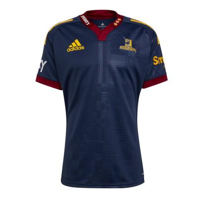 adidas Mens Super Rugby Highlanders Home Rugby Shirt - Short Sleeve - Front